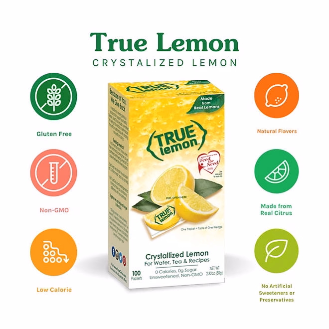 True Lemon Crystallized Lemon Packets, 100 ct. - Image 5