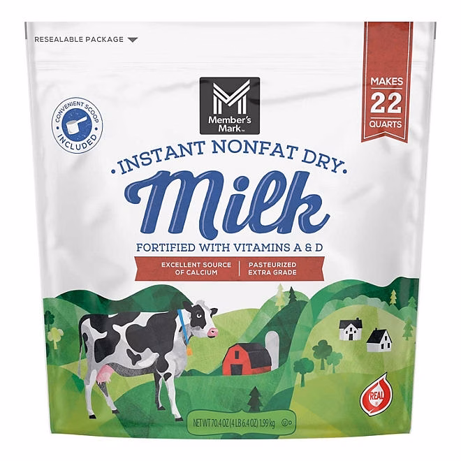 Member's Mark Non-Fat Instant Dry Milk, 70.4 oz. - Image 2