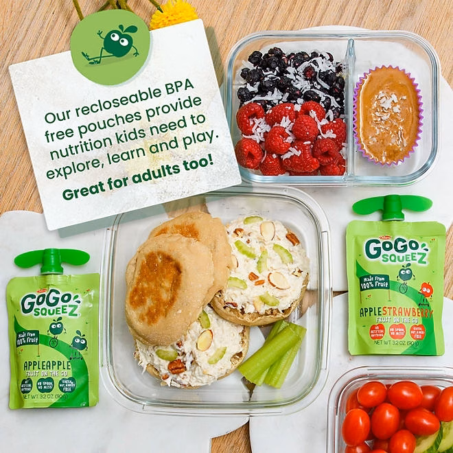 GoGo SqueeZ Applesauce, Apple, Cinnamon, Strawberry and GIMME Five, 3.2 oz., 32 ct. - Image 6