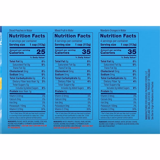 Dole No Sugar Added Mixed Fruit Variety Pack, 4 oz., 16 pk. - Image 5