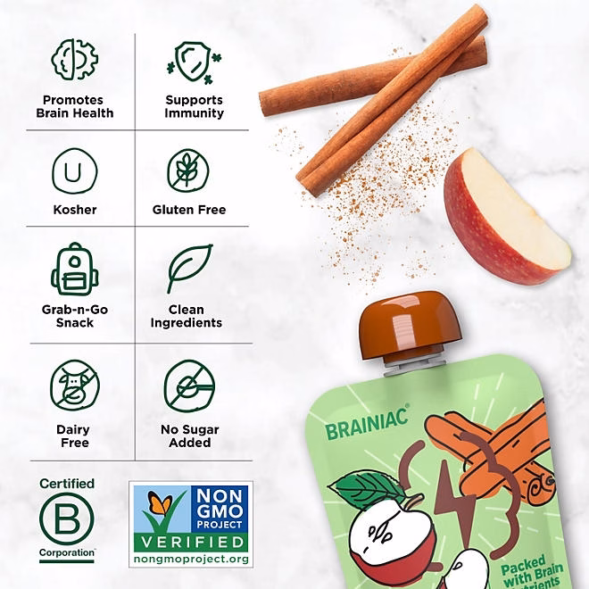 Brainiac Cinnamon Applesauce, 3.2 oz., 24 pk. - Image 5