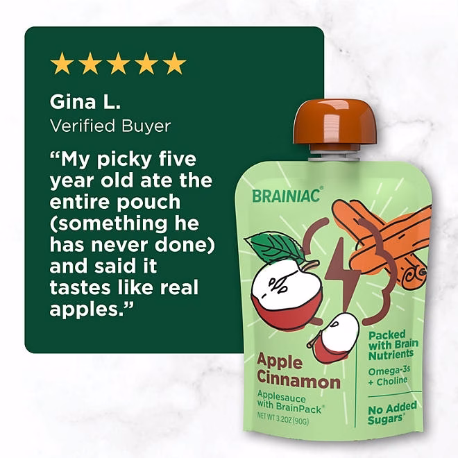 Brainiac Cinnamon Applesauce, 3.2 oz., 24 pk. - Image 7