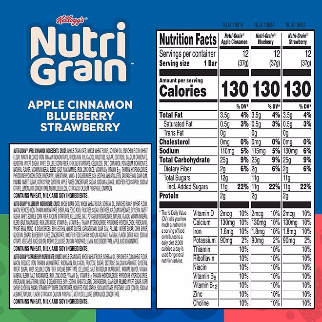 Nutri-Grain Bars Variety Pack, 1.3 oz., 36 pk. - Image 3