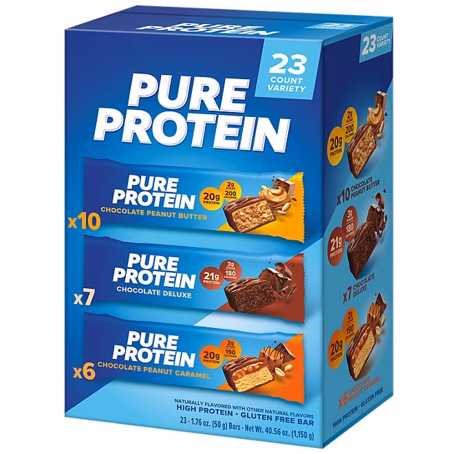 Pure Protein Bars Gluten Free, Chocolate Variety Pack 23 ct. - Image 4
