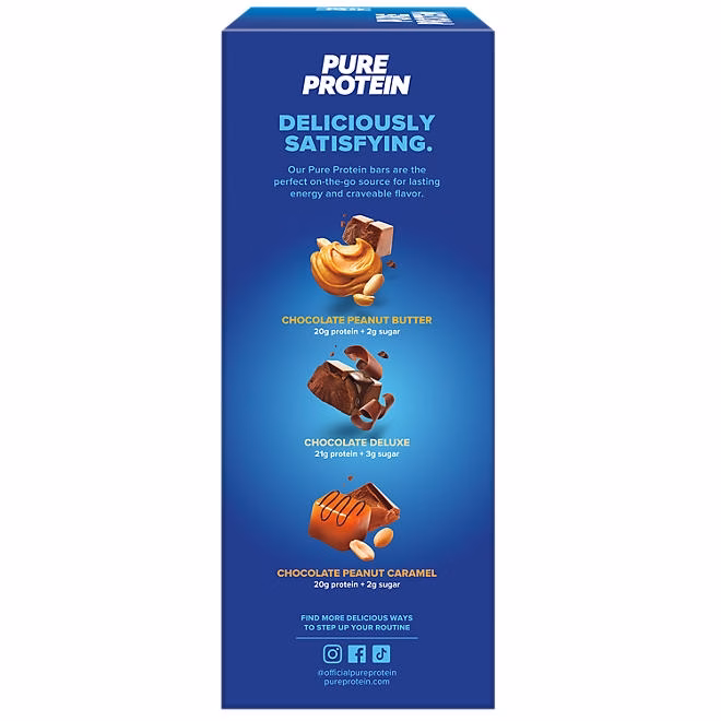 Pure Protein Bars Gluten Free, Chocolate Variety Pack 23 ct. - Image 5