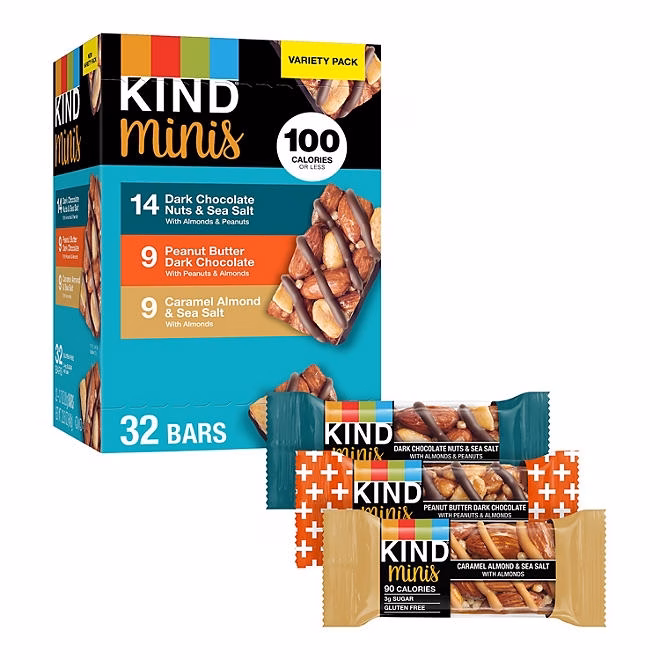 KIND Snacks Mini Nut Bar, Variety Pack, 32 ct. - Image 5