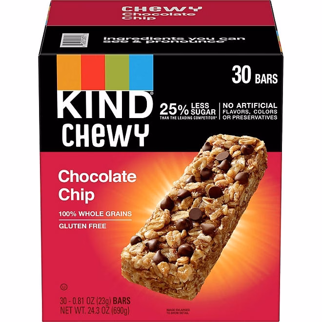 KIND Kids Chewy Chocolate Chip Granola Bars 30 ct. - Image 2