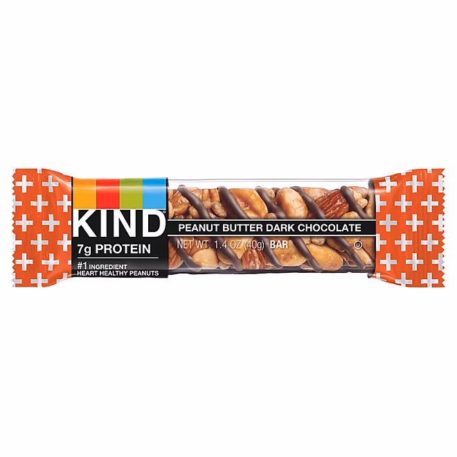 KIND Snack Bars Variety Pack, Dark Chocolate Nuts & Sea Salt and Peanut Butter Dark Chocolate, 18 ct. - Image 6