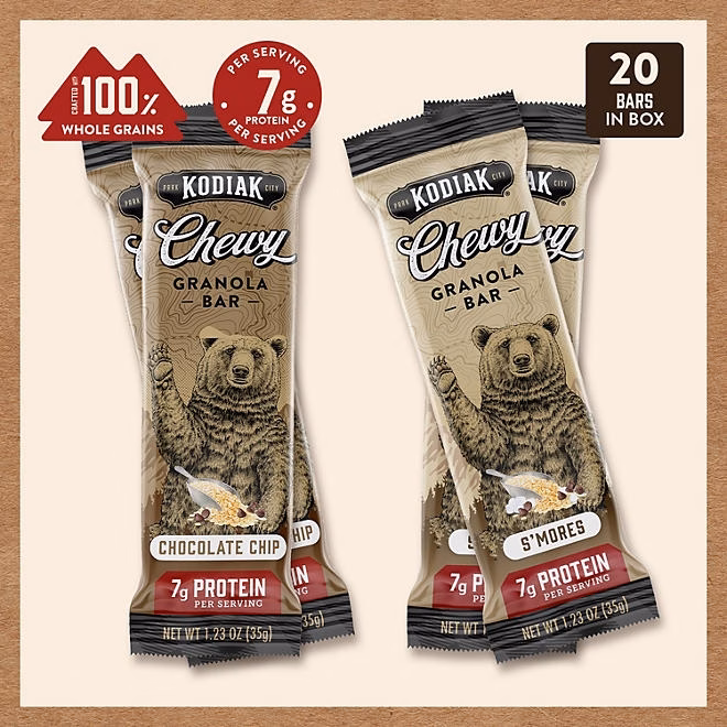 Kodiak Chewy Granola Bars, Variety Pack, 20 ct. - Image 5