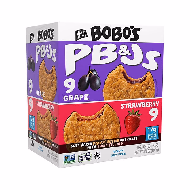 Bobo's PB&J Oat Snacks, Variety Pack, 18 pk. - Image 2