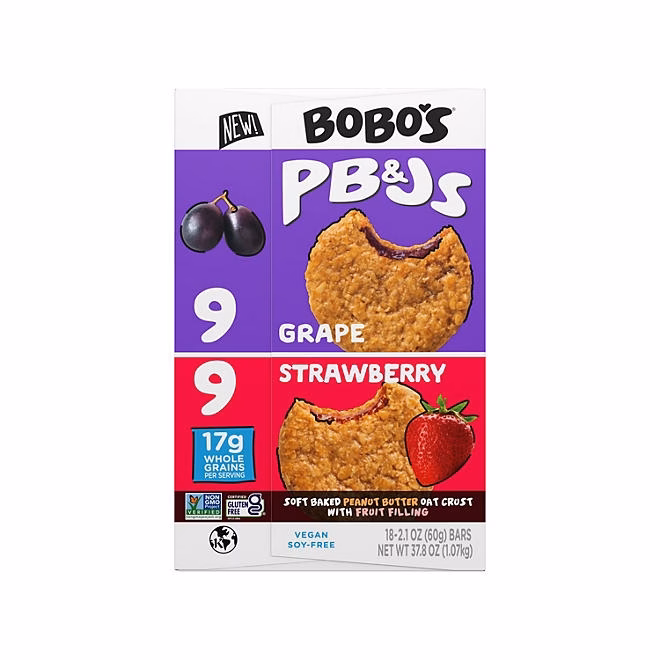 Bobo's PB&J Oat Snacks, Variety Pack, 18 pk. - Image 7