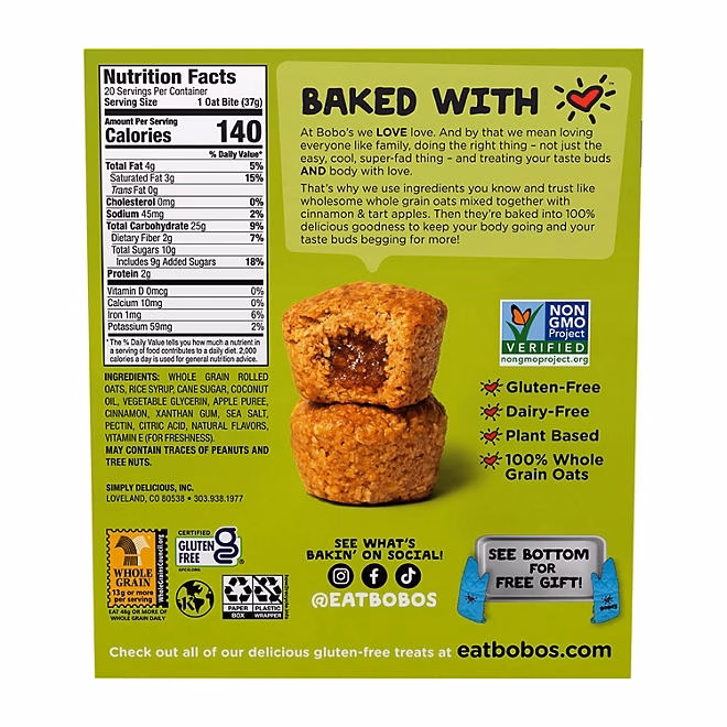 Bobo's Apple Pie Oat Bites, 20 ct. - Image 3