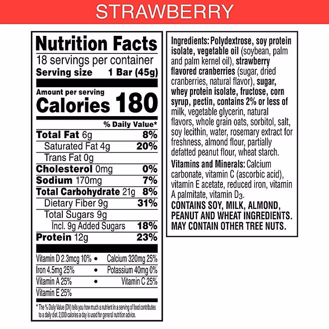Special K Protein Bars, Strawberry, 18 ct. - Image 3