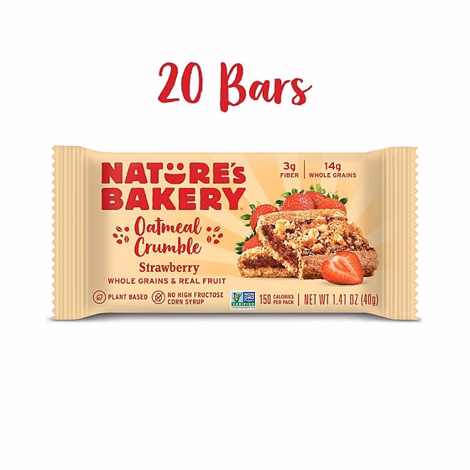 Nature's Bakery Oatmeal Crumble Strawberry, 2 oz., 20 ct. - Image 4
