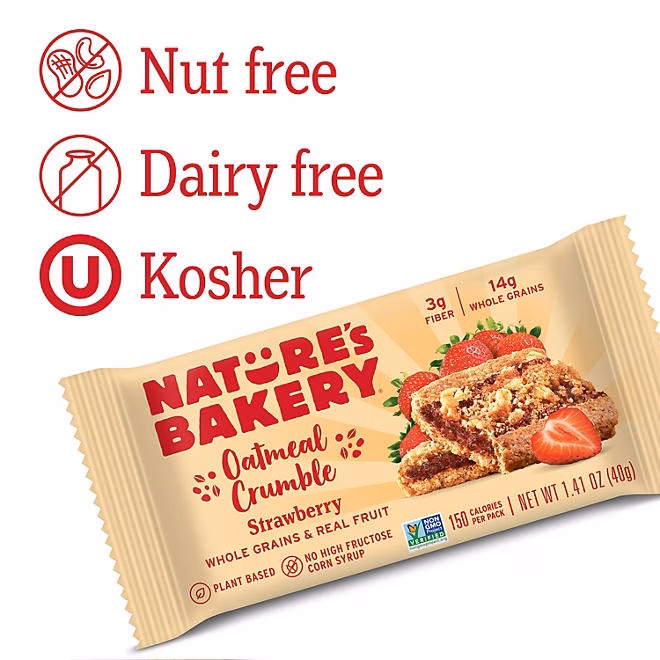 Nature's Bakery Oatmeal Crumble Strawberry, 2 oz., 20 ct. - Image 6