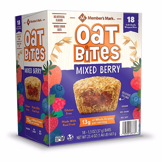 Member's Mark Mixed Berry Oat Bites, 18 pk. - Image 5