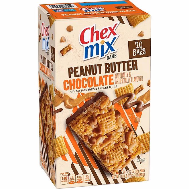 Chex Mix Peanut Butter Chocolate Treat Bars, 20 pk. - Image 2