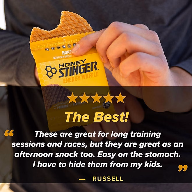 Honey Stinger Organic Energy Waffle, Honey, 12 ct. - Image 7