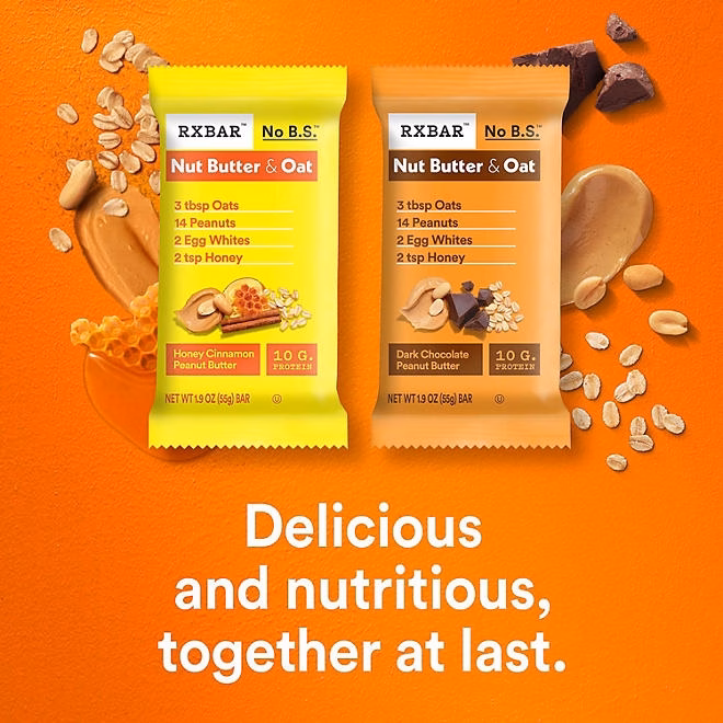 RXBAR Nut Butter & Oat Bar Variety Pack, 1.9 oz. 14 ct. - Image 5