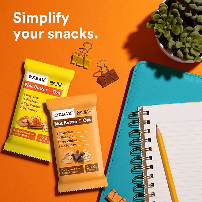 RXBAR Nut Butter & Oat Bar Variety Pack, 1.9 oz. 14 ct. - Image 7
