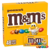 M&M'S Peanut Milk Chocolate Candy, Singles Size, 1.74 oz., 48 pk.
