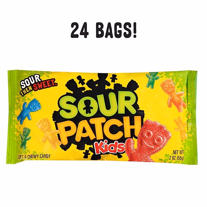 SOUR PATCH KIDS Soft & Chewy Candy, 2 oz., 24 pk. - Image 4