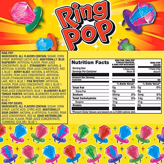Ring Pop Variety Pack, 0.5 oz., 44 pk. - Image 3