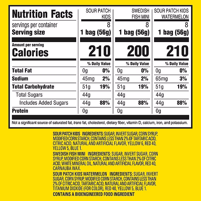 SOUR PATCH KIDS & SWEDISH FISH Variety Pack Candy, 2 oz., 24 pk. - Image 3