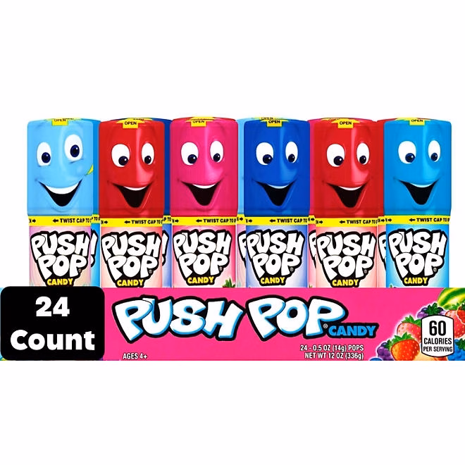 Push Pop Variety Pack Candy, 0.5 oz., 24 ct. - Image 2