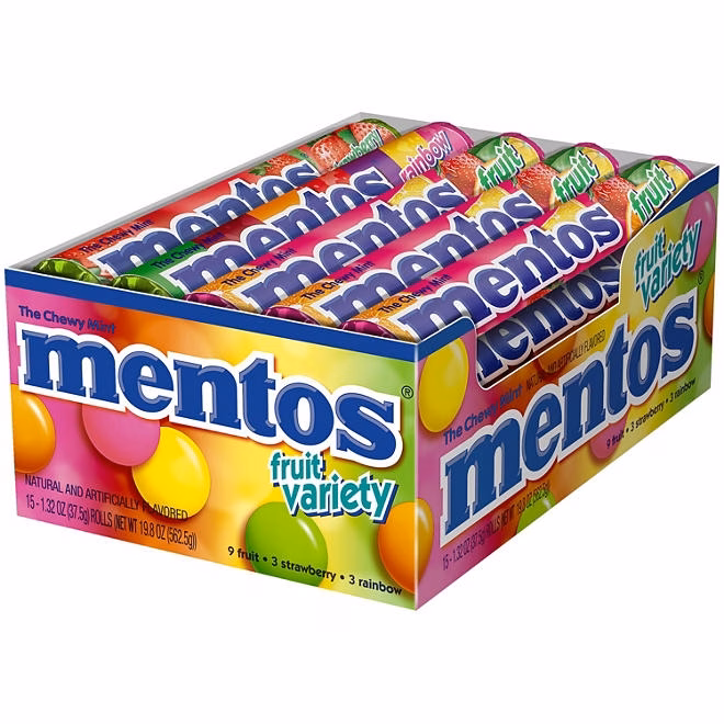 Mentos Fruit Variety, 1.32 oz., 15 pk. - Image 2