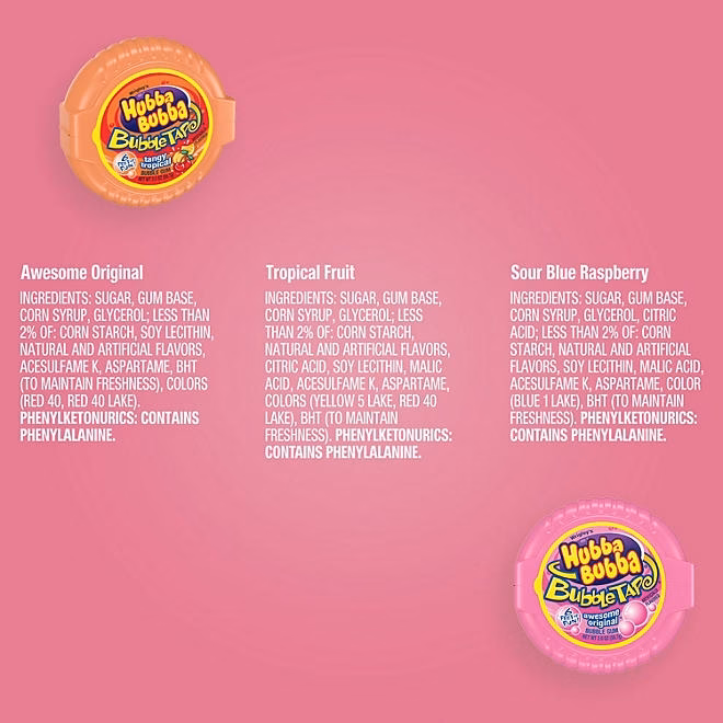 Hubba Bubba Bubble Tape Gum, 2 oz., 12 pk. - Image 4