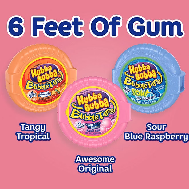 Hubba Bubba Bubble Tape Gum, 2 oz., 12 pk. - Image 5