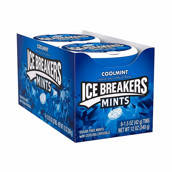 ICE BREAKERS Coolmint Sugar Free Breath Mints, 1.5 oz., 8 pk. - Image 2