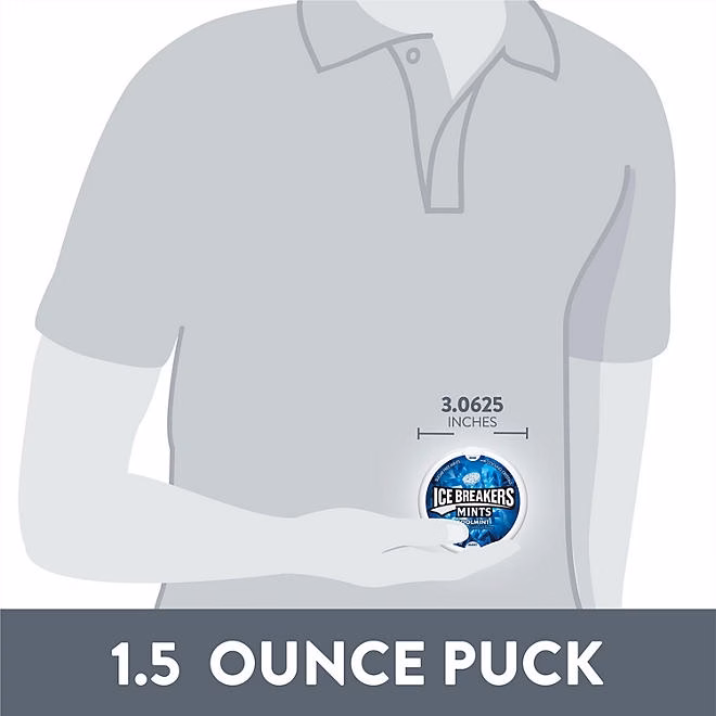 ICE BREAKERS Coolmint Sugar Free Breath Mints, 1.5 oz., 8 pk. - Image 5