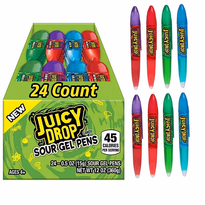 Juicy Drop Sour Gel Pens Candy, 24 ct. - Image 2