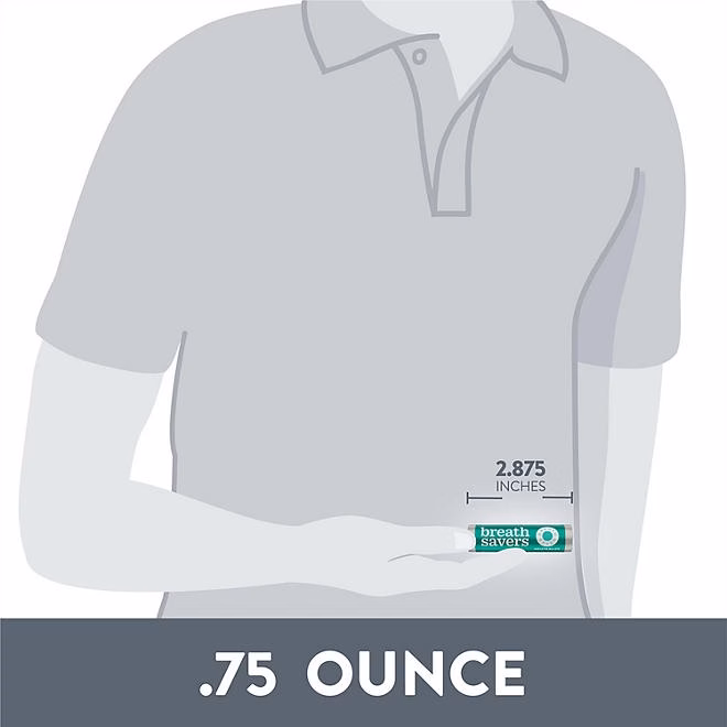 BREATH SAVERS Wintergreen Sugar Free Breath Mints Rolls, 0.75 oz., 24 ct. - Image 5