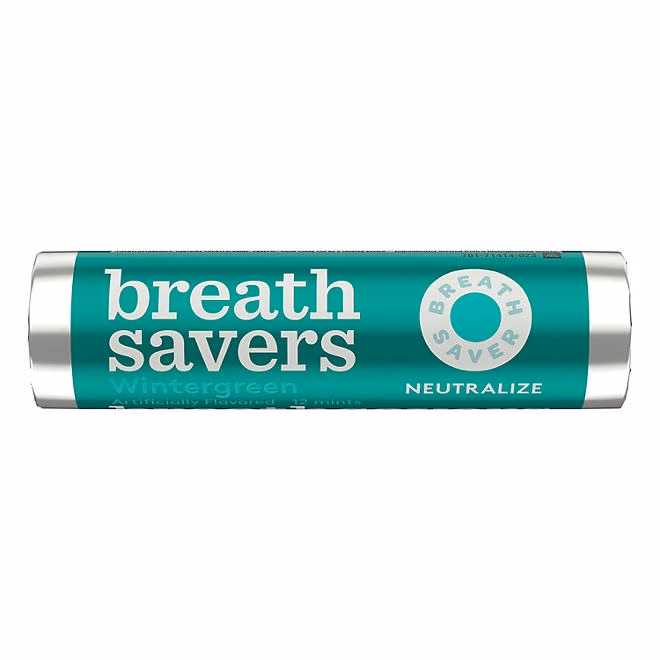 BREATH SAVERS Wintergreen Sugar Free Breath Mints Rolls, 0.75 oz., 24 ct. - Image 6