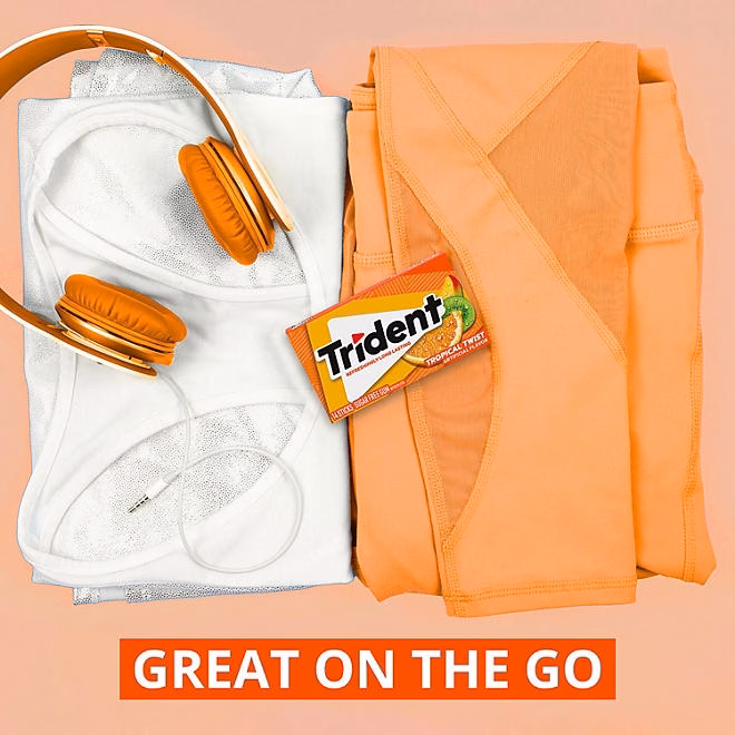 Trident Tropical Twist Sugar Free Gum, 14 pcs., 15 pk. - Image 7