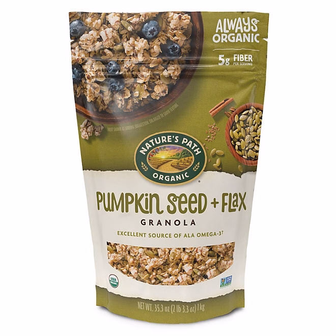 Nature's Path Organic Pumpkin Seed Plus Flax Granola, 35.3 oz. - Image 2
