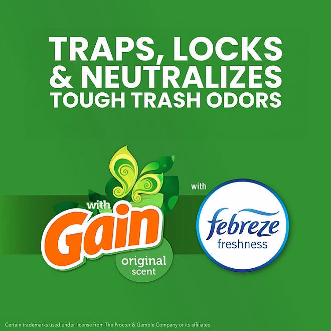 Glad ForceFlex 13-Gallon Kitchen Trash Bags, Gain Original Scent + Febreze, 160 ct. - Image 7