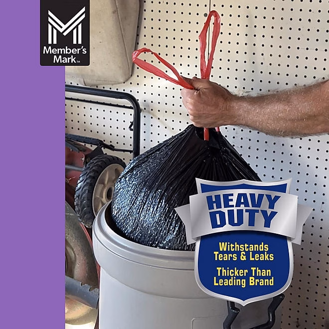 Member's Mark Power Flex 33 Gallon Trash Bags, Lavender, 90 ct. - Image 6