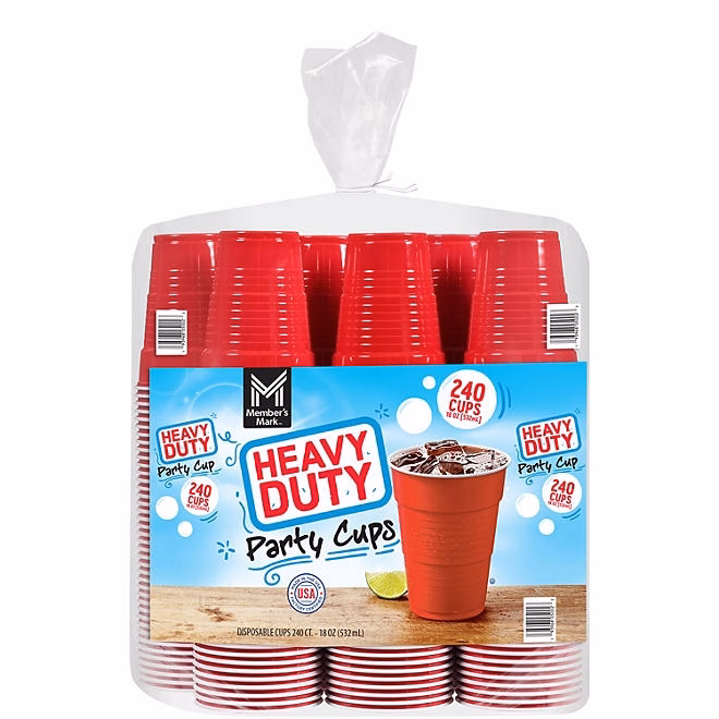 Member's Mark Heavy-Duty Red Cups 18 fl. oz., 240 ct. - Image 2