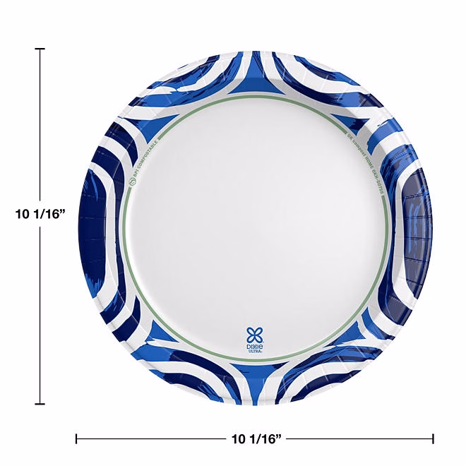Dixie Ultra Heavyweight Dinner Paper Plates, 10", 186 ct. - Image 3