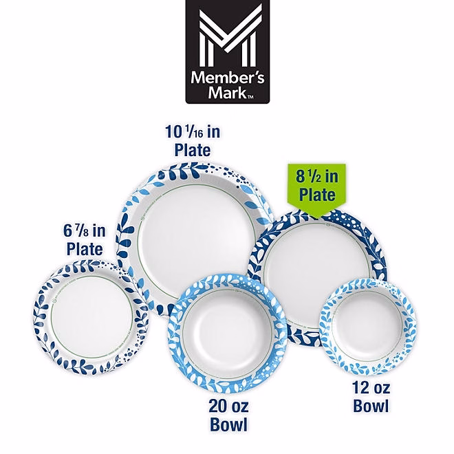 Member's Mark Ultra Lunch Paper Plates, 8.5", 300 ct. - Image 4