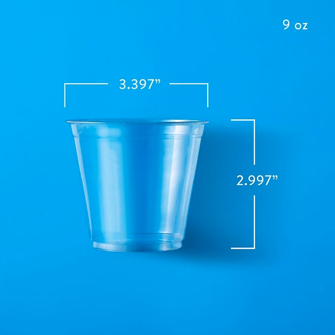 Member's Mark Clear Plastic Cups 9 oz., 264 ct. - Image 3