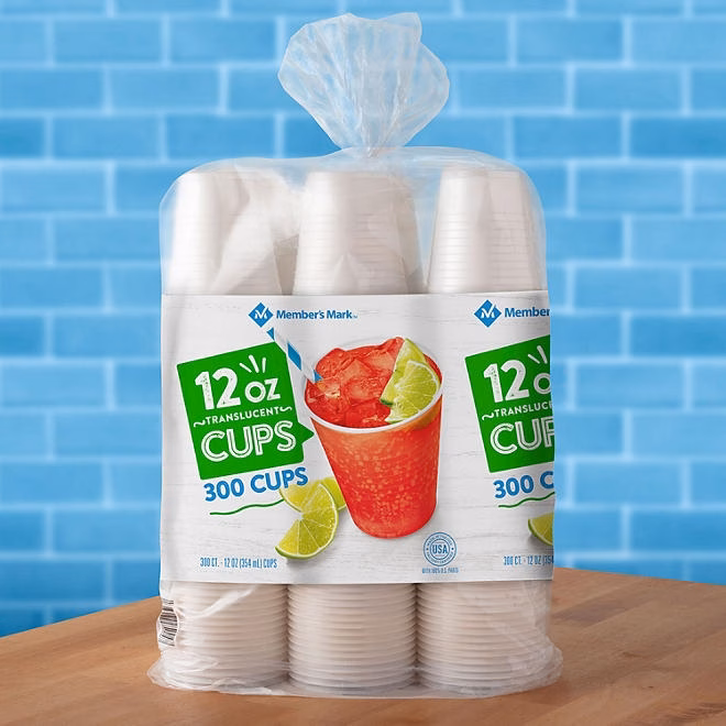 Member's Mark Translucent Plastic Cups 12 oz., 300 ct. - Image 7