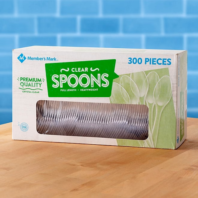 Member's Mark Clear Plastic Spoons, Heavyweight 300 ct.  - Image 7