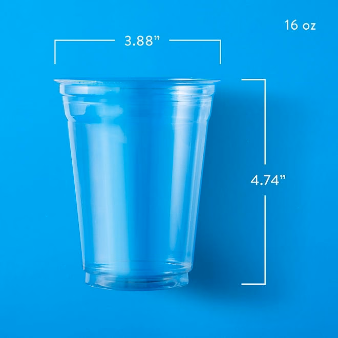 Member's Mark Clear Plastic Cups 16 oz., 132 ct. - Image 3