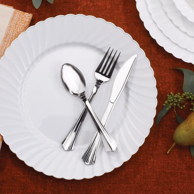 Member's Mark Premium Silver-Look Cutlery Combo 180 ct. - Image 6