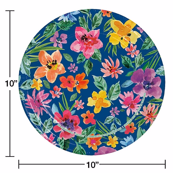 Member's Mark Spring Paper Plates, 10", 85 ct. - Image 3